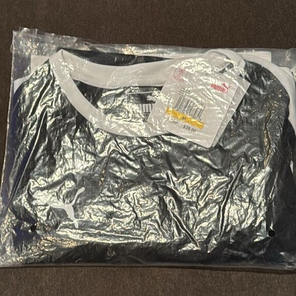 Puma Kids Unisex Black & White Soccer Jersey Junior Size M NWT - Picture 8 of 8